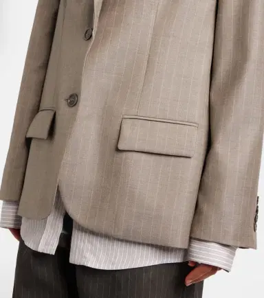 Acne Studios Striped wool jacket | Thumbnail 5 Acne Studios Striped wool jacket | Thumbnail 5