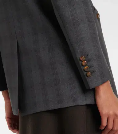 Blazé Milano Blazé Milano Everyday checked virgin wool blazer | Thumbnail 7 Blazé Milano Blazé Milano Everyday checked virgin wool blazer | Thumbnail 7