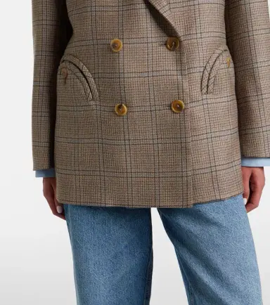 Blazé Milano Blazé Milano Everynight checked double-breasted wool blazer | Thumbnail 2 Blazé Milano Blazé Milano Everynight checked double-breasted wool blazer | Thumbnail 2
