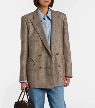 Blazé Milano Blazé Milano Everynight checked double-breasted wool blazer | Thumbnail 5 Blazé Milano Blazé Milano Everynight checked double-breasted wool blazer | Thumbnail 5