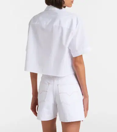 Versace Cropped cotton poplin shirt | Thumbnail 5 Versace Cropped cotton poplin shirt | Thumbnail 5