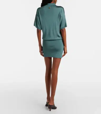 Versace Metallic-effect minidress | Thumbnail 3 Versace Metallic-effect minidress | Thumbnail 3