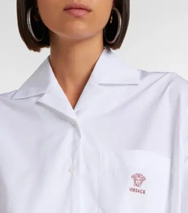 Versace Belted cotton poplin minidress | Thumbnail 2 Versace Belted cotton poplin minidress | Thumbnail 2