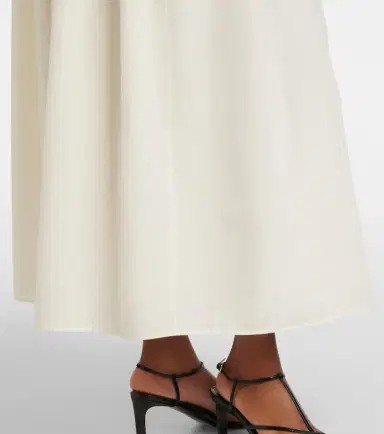 Loulou de Saison Naya gathered cotton and silk maxi skirt | Thumbnail 6 Loulou de Saison Naya gathered cotton and silk maxi skirt | Thumbnail 6