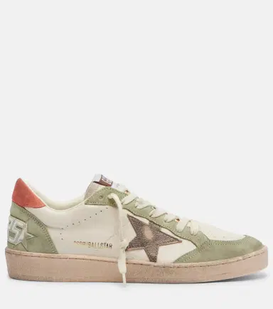 Golden Goose Ball Star suede-trimmed leather sneakers | Thumbnail 3 Golden Goose Ball Star suede-trimmed leather sneakers | Thumbnail 3