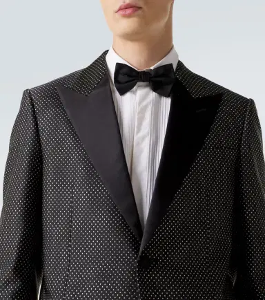 Valentino Polka-dot jacquard tuxedo jacket | Thumbnail 5 Valentino Polka-dot jacquard tuxedo jacket | Thumbnail 5