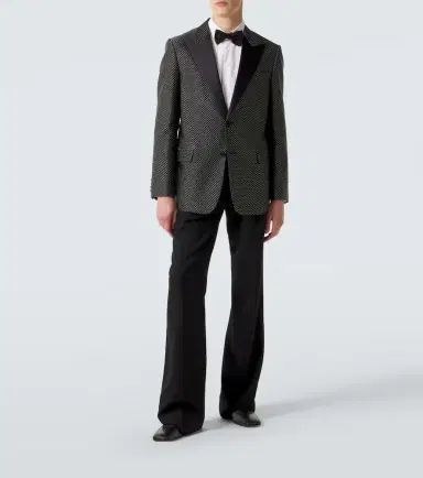 Valentino Polka-dot jacquard tuxedo jacket | Thumbnail 7 Valentino Polka-dot jacquard tuxedo jacket | Thumbnail 7