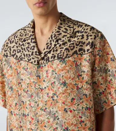 Valentino Printed silk bowling shirt | Thumbnail 3 Valentino Printed silk bowling shirt | Thumbnail 3