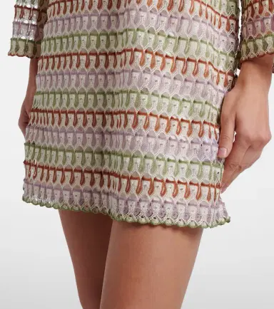Veronica Beard Novien crochet minidress | Thumbnail 2 Veronica Beard Novien crochet minidress | Thumbnail 2