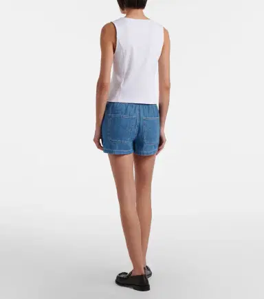 Veronica Beard Sally denim shorts | Thumbnail 4 Veronica Beard Sally denim shorts | Thumbnail 4