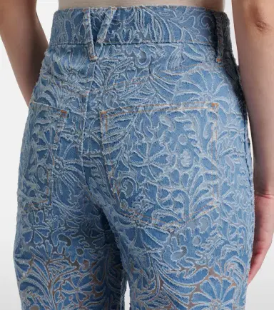 Veronica Beard Taylor floral wide-leg jeans | Thumbnail 6 Veronica Beard Taylor floral wide-leg jeans | Thumbnail 6