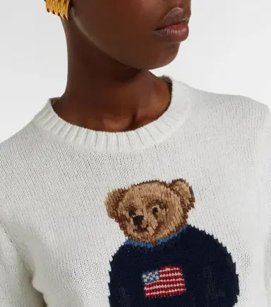 Polo Ralph Lauren Polo Bear intarsia linen and cotton sweater | Thumbnail 3 Polo Ralph Lauren Polo Bear intarsia linen and cotton sweater | Thumbnail 3