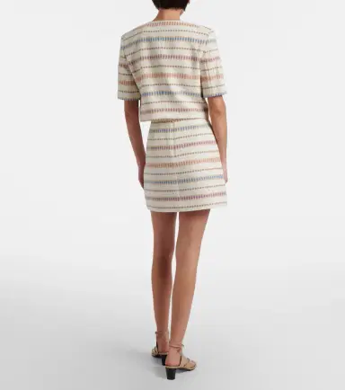 Veronica Beard Ohemia cotton and wool-blend miniskirt | Thumbnail 2 Veronica Beard Ohemia cotton and wool-blend miniskirt | Thumbnail 2