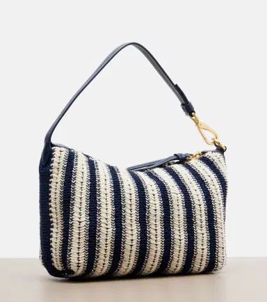 Miu Miu Striped crochet top-handle bag | Thumbnail 4 Miu Miu Striped crochet top-handle bag | Thumbnail 4