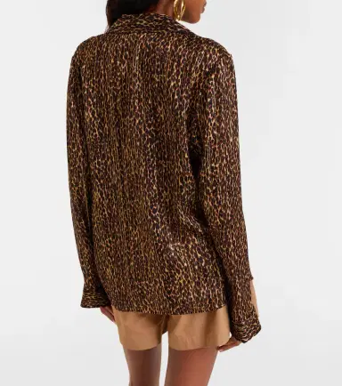 Saint Laurent Leopard-print silk blouse | Thumbnail 4 Saint Laurent Leopard-print silk blouse | Thumbnail 4