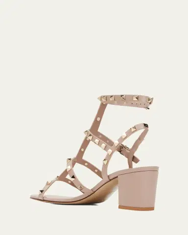 Valentino Garavani Rockstud Leather 60mm City Sandals | Thumbnail 4 Valentino Garavani Rockstud Leather 60mm City Sandals | Thumbnail 4
