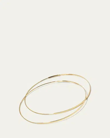Lana Flat Magic 14K Gold Hoop Earrings | Thumbnail 3 Lana Flat Magic 14K Gold Hoop Earrings | Thumbnail 3