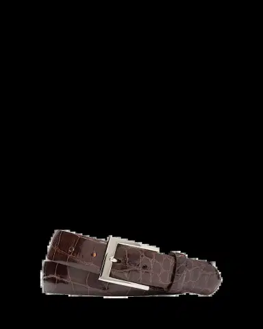 W. Kleinberg Glazed Alligator Belt | Thumbnail 2 W. Kleinberg Glazed Alligator Belt | Thumbnail 2
