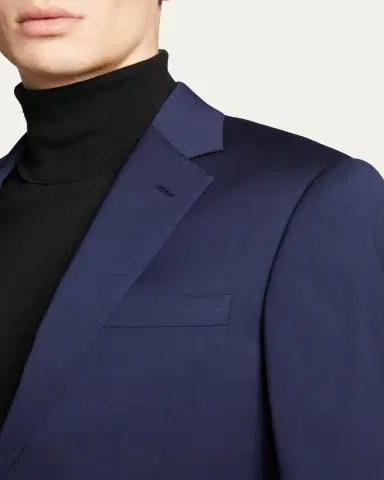 Ralph Lauren Purple Label Men's Gregory Hand-Tailored Wool Serge Blazer | Thumbnail 5 Ralph Lauren Purple Label Men's Gregory Hand-Tailored Wool Serge Blazer | Thumbnail 5
