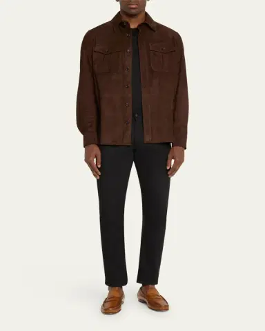 Ralph Lauren Purple Label Suede Overshirt | Thumbnail 2 Ralph Lauren Purple Label Suede Overshirt | Thumbnail 2