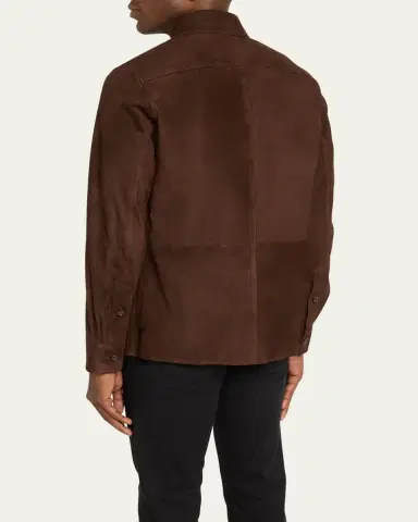 Ralph Lauren Purple Label Suede Overshirt | Thumbnail 3 Ralph Lauren Purple Label Suede Overshirt | Thumbnail 3