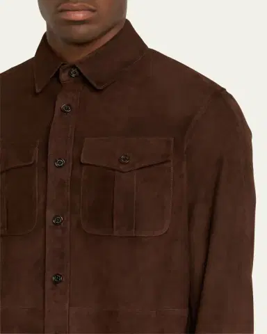 Ralph Lauren Purple Label Suede Overshirt | Thumbnail 5 Ralph Lauren Purple Label Suede Overshirt | Thumbnail 5