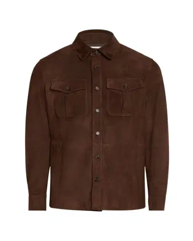 Ralph Lauren Purple Label Suede Overshirt | Thumbnail 1 Ralph Lauren Purple Label Suede Overshirt | Thumbnail 1