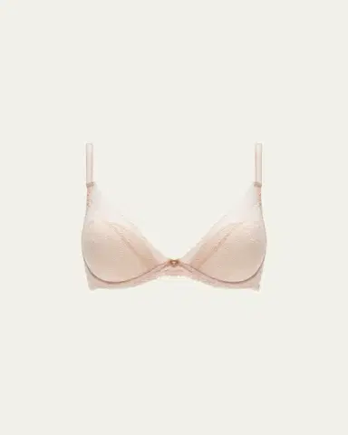 Chantelle Festivite Lace Plunge Bra, Bright Pink | Thumbnail 2 Chantelle Festivite Lace Plunge Bra, Bright Pink | Thumbnail 2