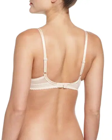 Chantelle Festivite Lace Plunge Bra, Bright Pink | Thumbnail 3 Chantelle Festivite Lace Plunge Bra, Bright Pink | Thumbnail 3