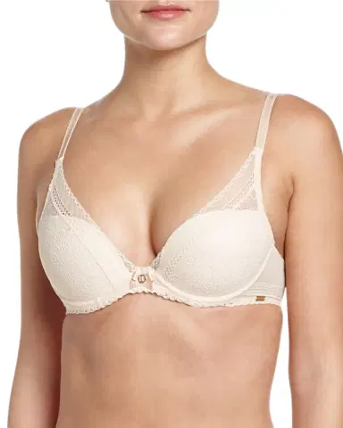 Chantelle Festivite Lace Plunge Bra, Bright Pink | Thumbnail 4 Chantelle Festivite Lace Plunge Bra, Bright Pink | Thumbnail 4