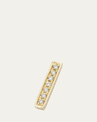 Sydney Evan Small 14k Gold Diamond Bar Single Stud Earring | Thumbnail 3 Sydney Evan Small 14k Gold Diamond Bar Single Stud Earring | Thumbnail 3