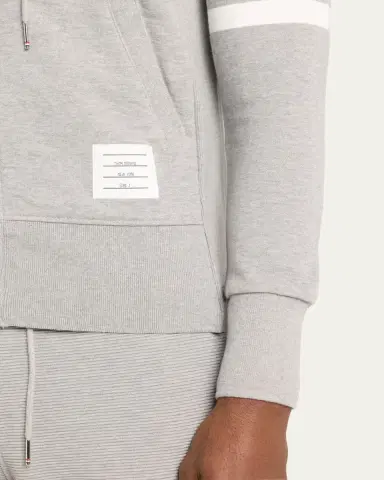 Thom Browne Four-Stripe Hoodie Sweatshirt | Thumbnail 5 Thom Browne Four-Stripe Hoodie Sweatshirt | Thumbnail 5