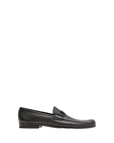 Ferragamo Men's Grandioso Grained Calfskin Gancini Loafer | Thumbnail 1 Ferragamo Men's Grandioso Grained Calfskin Gancini Loafer | Thumbnail 1