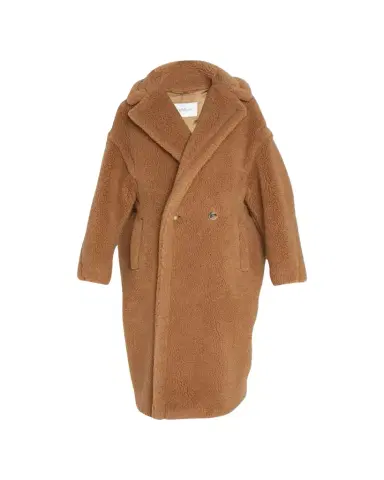 Max Mara Double-Breasted Camel Hair Blend Teddy Coat | Thumbnail 1 Max Mara Double-Breasted Camel Hair Blend Teddy Coat | Thumbnail 1