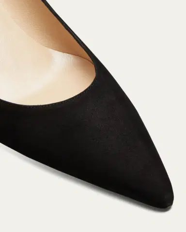 Manolo Blahnik 50mm Srila Suede Kitten Heel Pumps | Thumbnail 5 Manolo Blahnik 50mm Srila Suede Kitten Heel Pumps | Thumbnail 5
