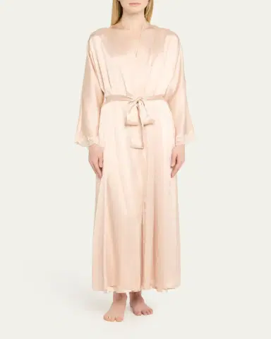 Christine Lingerie Bijoux Long Silk Robe | Thumbnail 2 Christine Lingerie Bijoux Long Silk Robe | Thumbnail 2