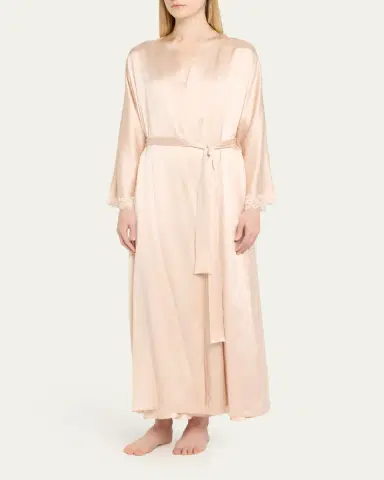 Christine Lingerie Bijoux Long Silk Robe | Thumbnail 4 Christine Lingerie Bijoux Long Silk Robe | Thumbnail 4