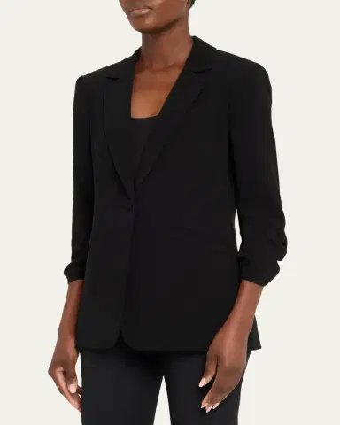 Cinq à Sept Khloe Crepe 3/4-Sleeve Blazer | Thumbnail 4 Cinq à Sept Khloe Crepe 3/4-Sleeve Blazer | Thumbnail 4