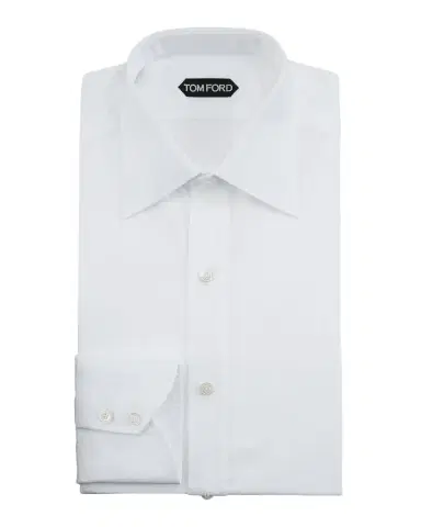 TOM FORD Men's Solid Poplin Dress Shirt | Thumbnail 1 TOM FORD Men's Solid Poplin Dress Shirt | Thumbnail 1