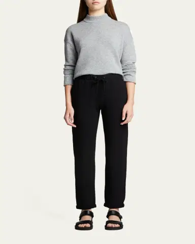 MAJESTIC FILATURES Drawstring French Terry Pants with Rolled Hem | Thumbnail 2 MAJESTIC FILATURES Drawstring French Terry Pants with Rolled Hem | Thumbnail 2