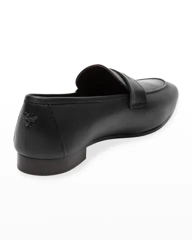 Bougeotte Flaneur Leather Flat Penny Loafers | Thumbnail 3 Bougeotte Flaneur Leather Flat Penny Loafers | Thumbnail 3