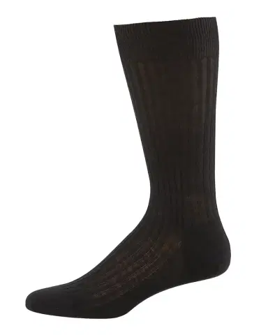 Pantherella Men's Laburnum Ribbed Wool Mid-Calf Socks | Thumbnail 1 Pantherella Men's Laburnum Ribbed Wool Mid-Calf Socks | Thumbnail 1