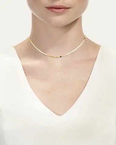 Lana 14K Gold Bond Nude Chain Choker Necklace | Thumbnail 2 Lana 14K Gold Bond Nude Chain Choker Necklace | Thumbnail 2