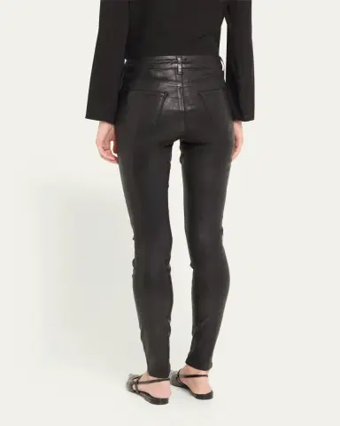 L'Agence Marguerite Coated Modal Denim High-Rise Skinny Jeans | Thumbnail 3 L'Agence Marguerite Coated Modal Denim High-Rise Skinny Jeans | Thumbnail 3