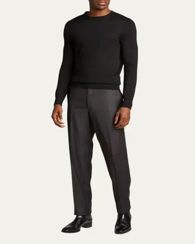 Brioni Men's Tigullio Wool Trousers | Thumbnail 2 Brioni Men's Tigullio Wool Trousers | Thumbnail 2
