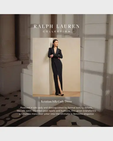 Ralph Lauren Collection Kristian Double-Breasted Evening Dress | Thumbnail 6 Ralph Lauren Collection Kristian Double-Breasted Evening Dress | Thumbnail 6