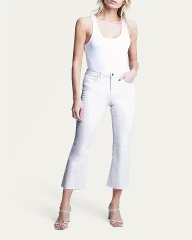L'Agence Kendra High-Rise Crop Flare Jeans | Thumbnail 2 L'Agence Kendra High-Rise Crop Flare Jeans | Thumbnail 2