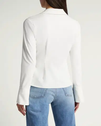 Cinq à Sept McKenna Long-Sleeve Collared Top | Thumbnail 3 Cinq à Sept McKenna Long-Sleeve Collared Top | Thumbnail 3