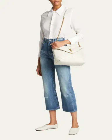 Saint Laurent Lou Puffer Medium YSL Shoulder Bag in Quilted Leather | Thumbnail 5 Saint Laurent Lou Puffer Medium YSL Shoulder Bag in Quilted Leather | Thumbnail 5