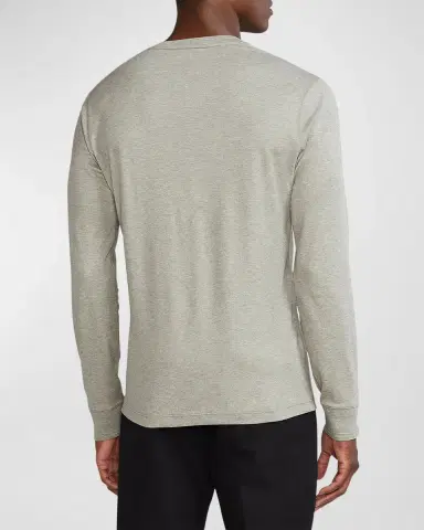 Ralph Lauren Purple Label Men 's Long-Sleeve Henley Shirt | Thumbnail 2 Ralph Lauren Purple Label Men 's Long-Sleeve Henley Shirt | Thumbnail 2